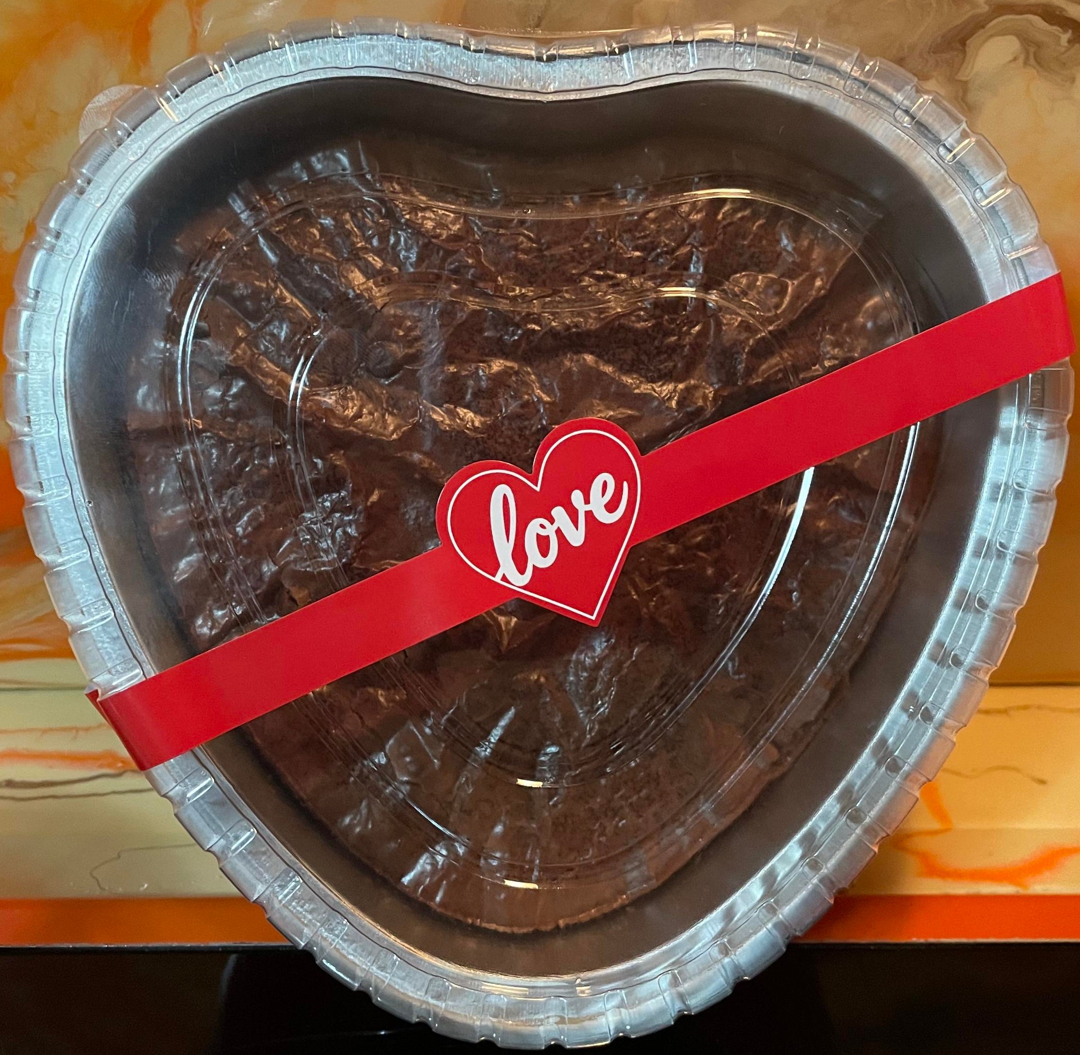 Valentine's Oversized Heart Brownie
